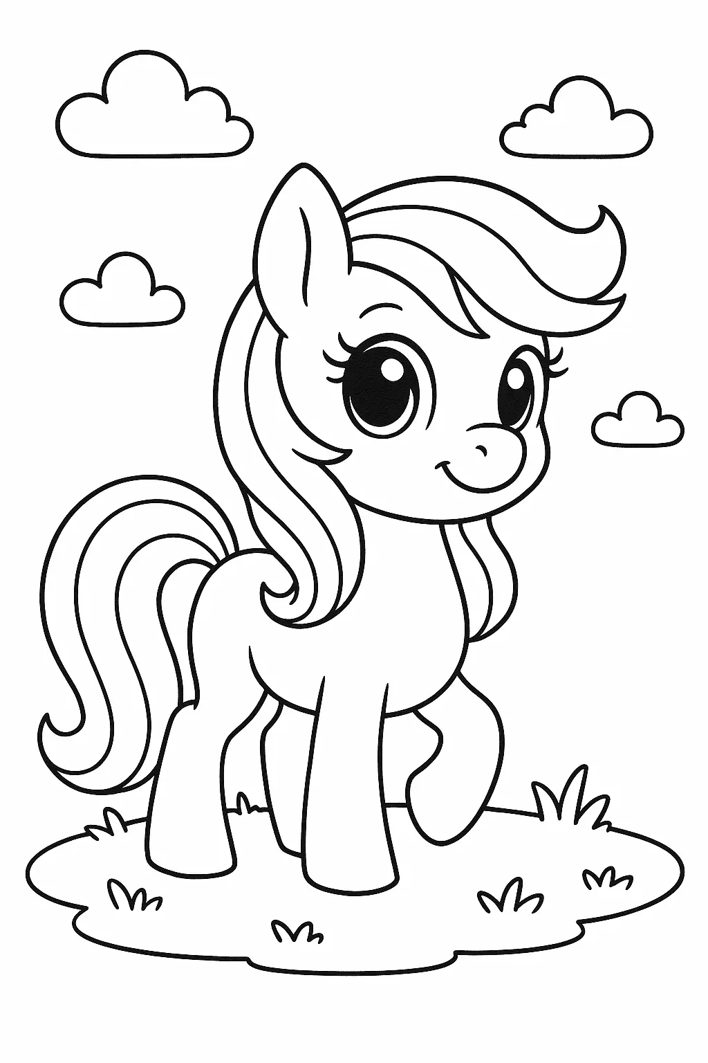 Cute Pony Illustration Cute Pony Illustration